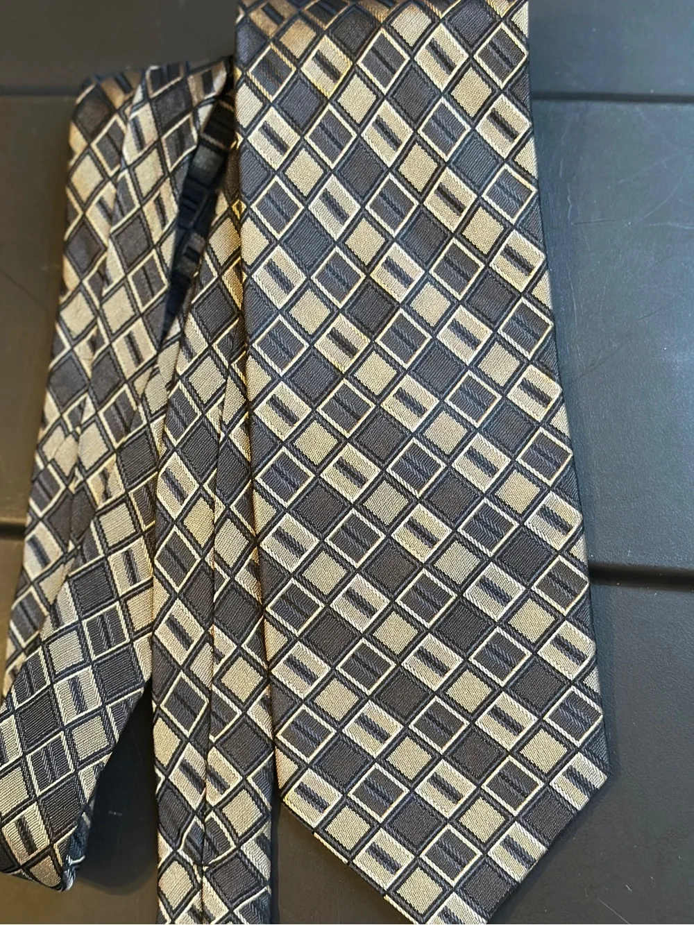 Men's Geometric Tie Croft & Barrow Hand made